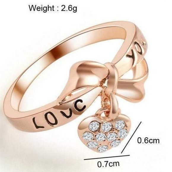 Inscribed 'Love You' Ring - Picture 2 of 3